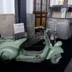 Concentracion de vespas en la Estacion Museo de Delicias, durante LA ECLOSION ESCOOTERTISTA