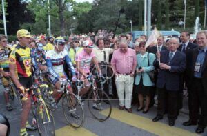Juan Antonio  Samaranch en el  Giro.1996
